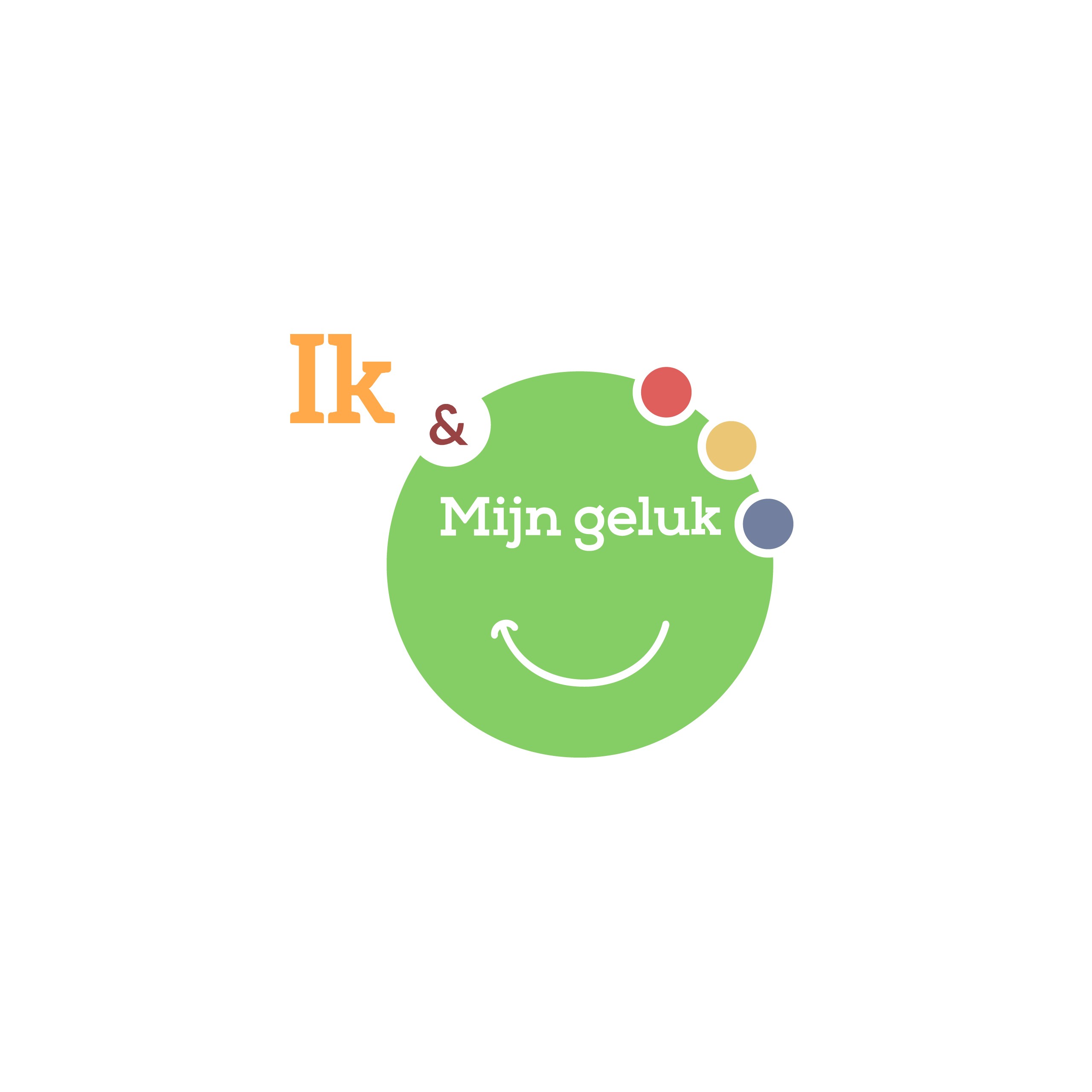 Logo ontwerp voor Ik & Mijn Geluk met zachte typografie en warme uitstraling